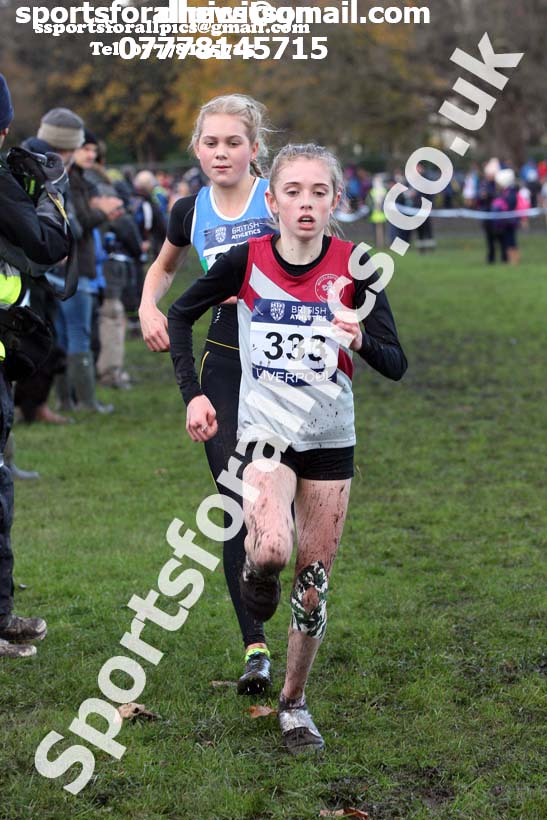 Girls under-15s 2017 British Athletics Liverpool Cross Challenge, Sefton Park, Liverpool. Photo:  David T. Hewitson/Sports for All Pics